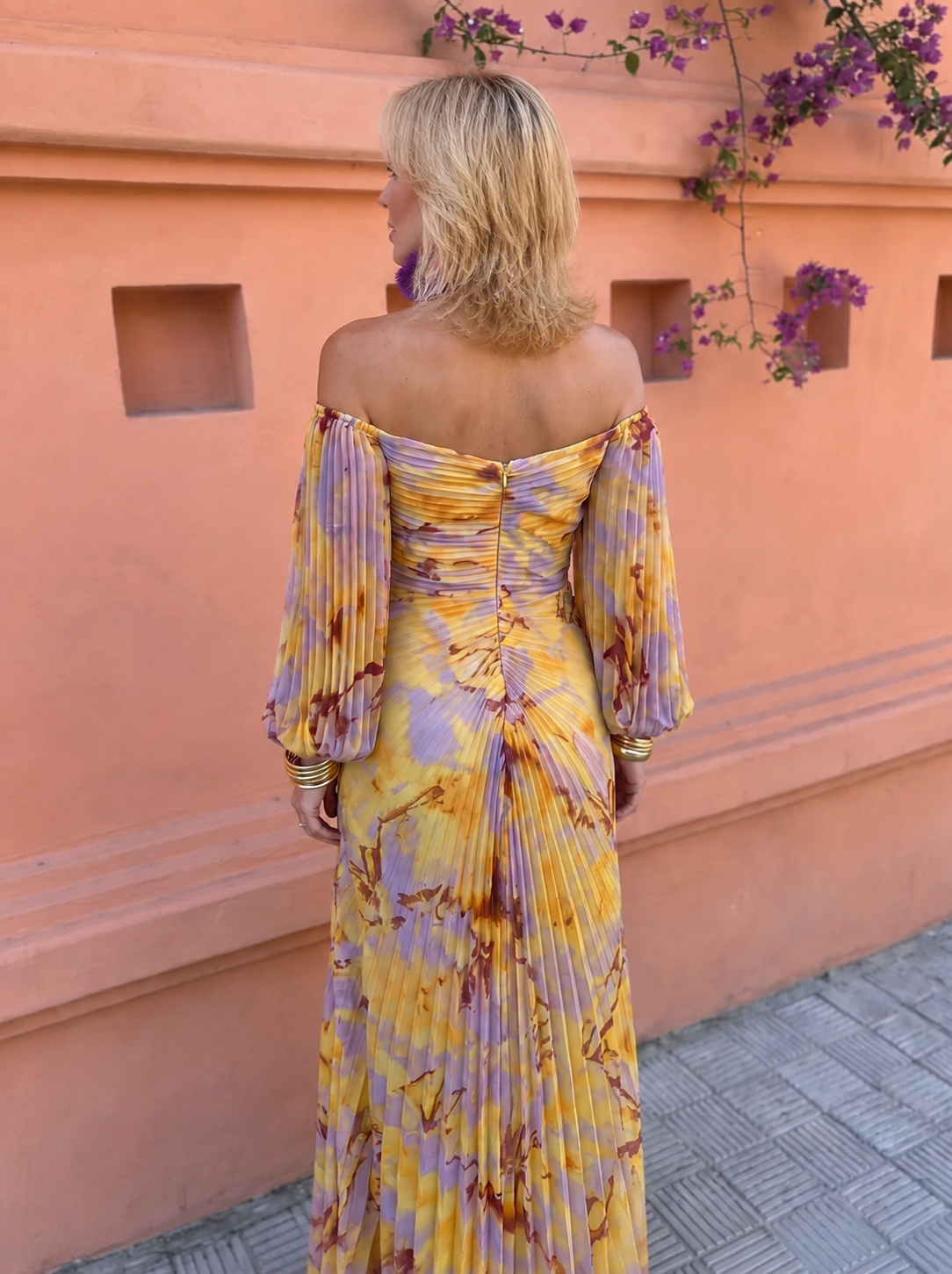 Greta Long Floral Dress