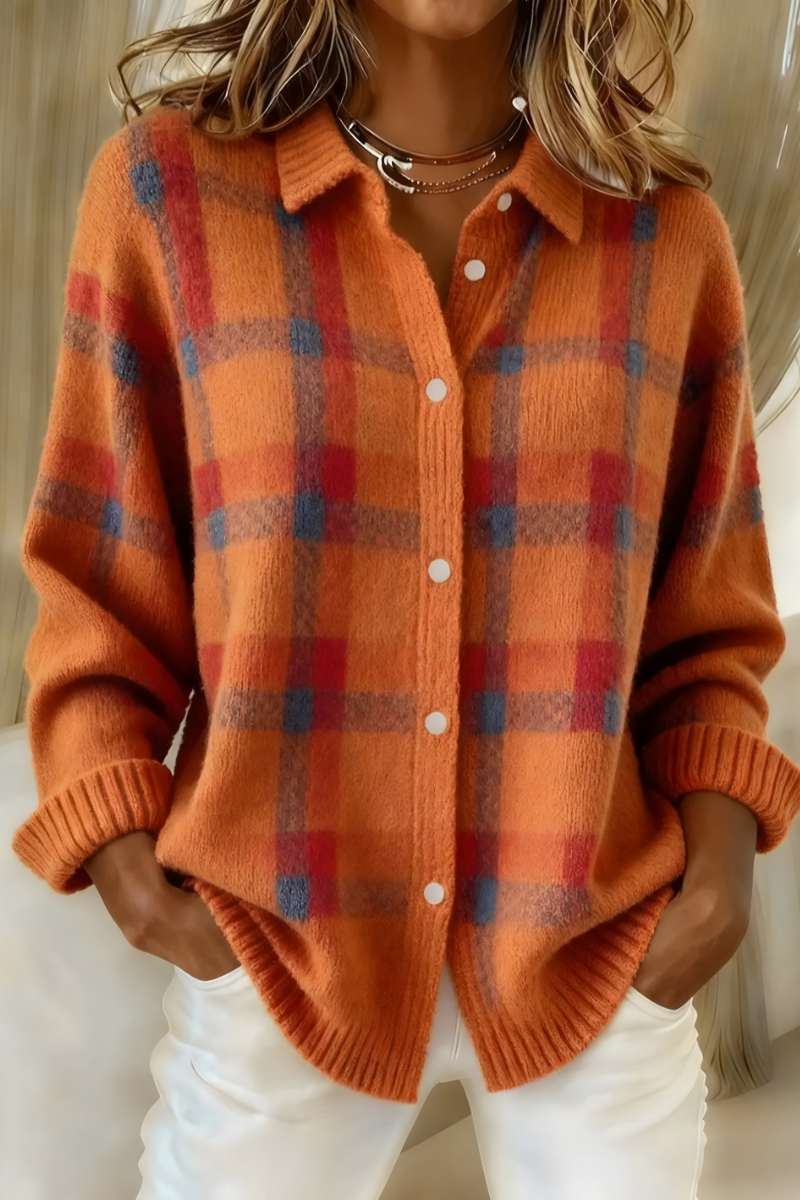 Camille Plaid Cardigan