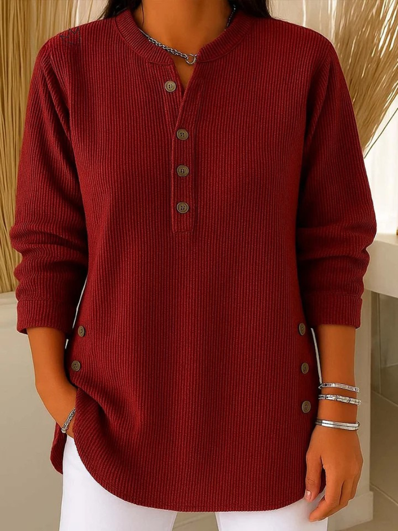 Neva Button Henley Tunic