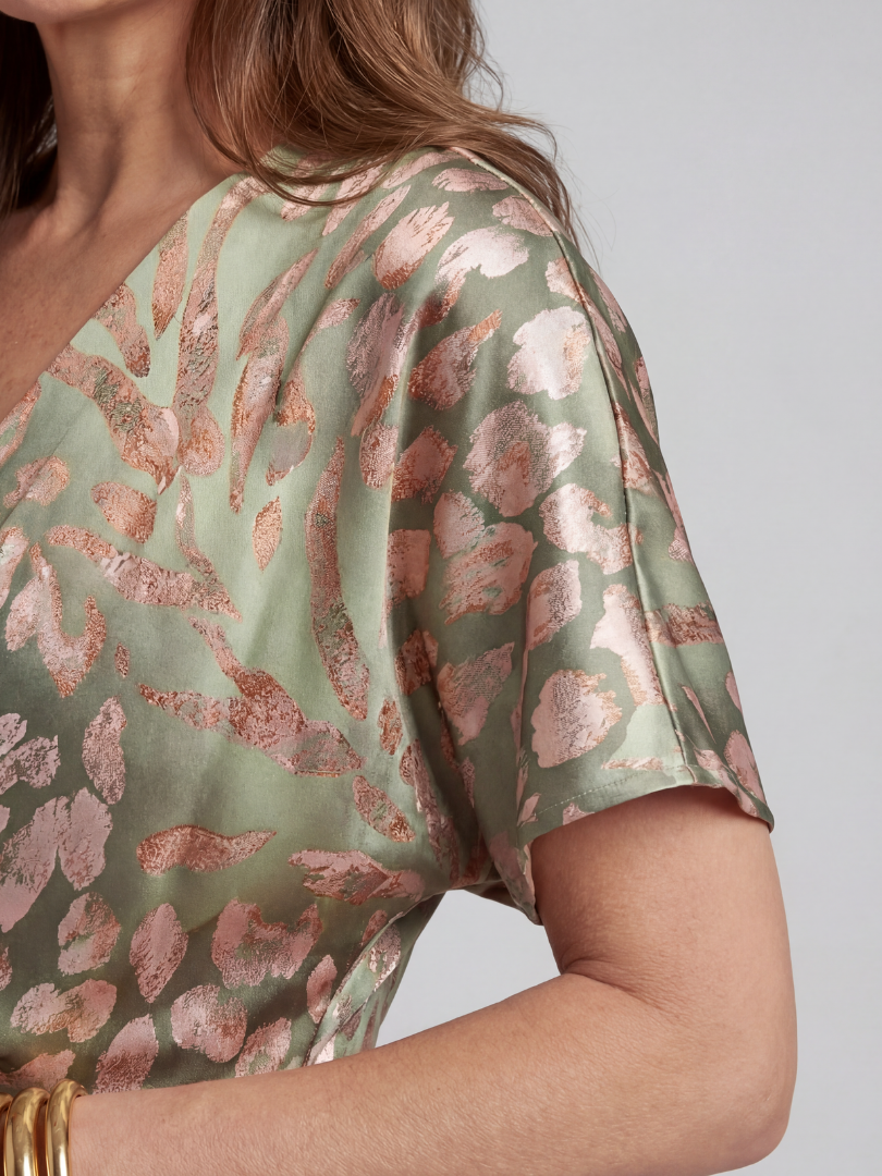 Coralie Abstract Midi Dress