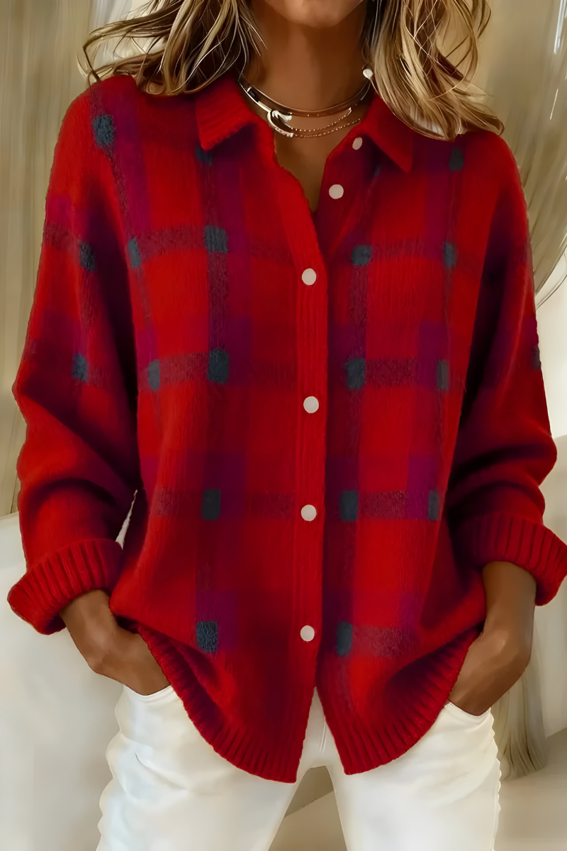 Camille Plaid Cardigan