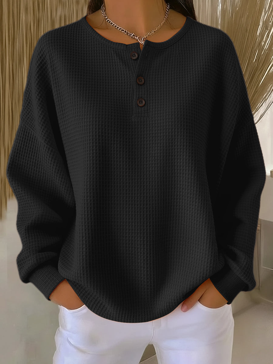 Mirabel Cosy Waffle Sweatshirt