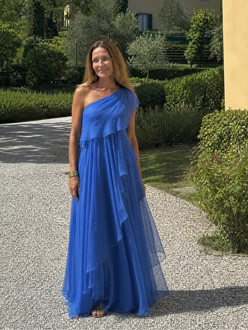 Zeline Asymmetrical Maxi Dress