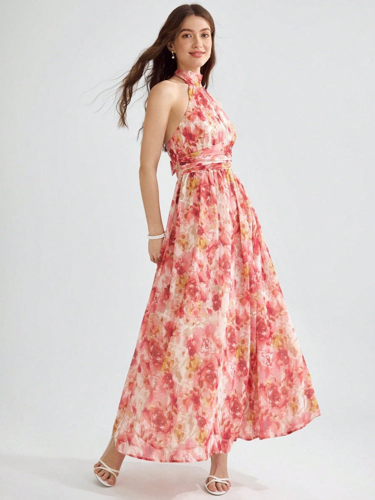 Halter Neck Maxi Dress