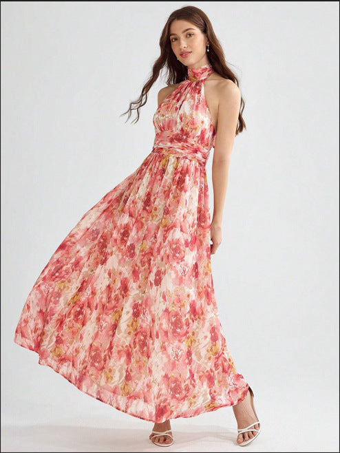 Halter Neck Maxi Dress