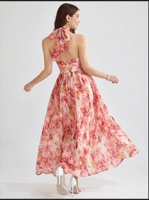 Halter Neck Maxi Dress