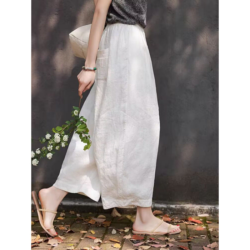 Loose-fit Linen Pants