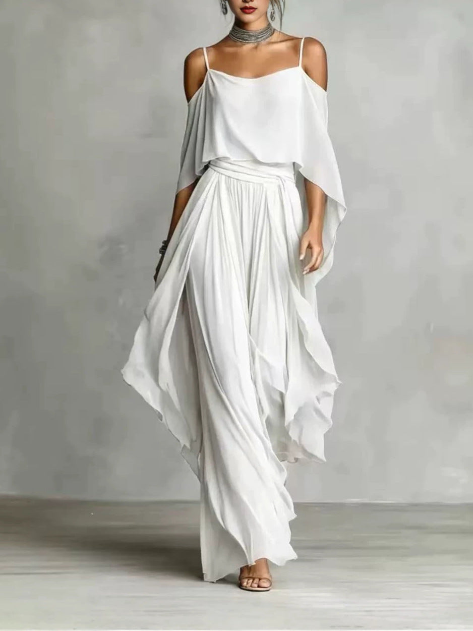 Marisol | Layered Drape Off-Shoulder Dress