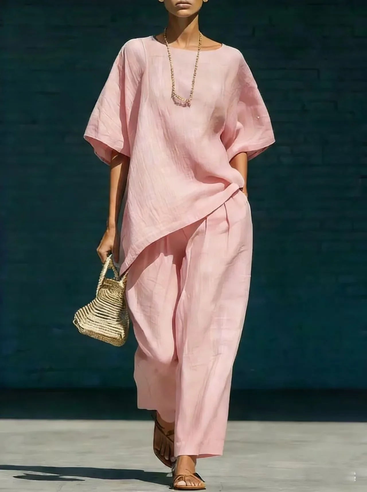 Kalynra Linen Pants Set