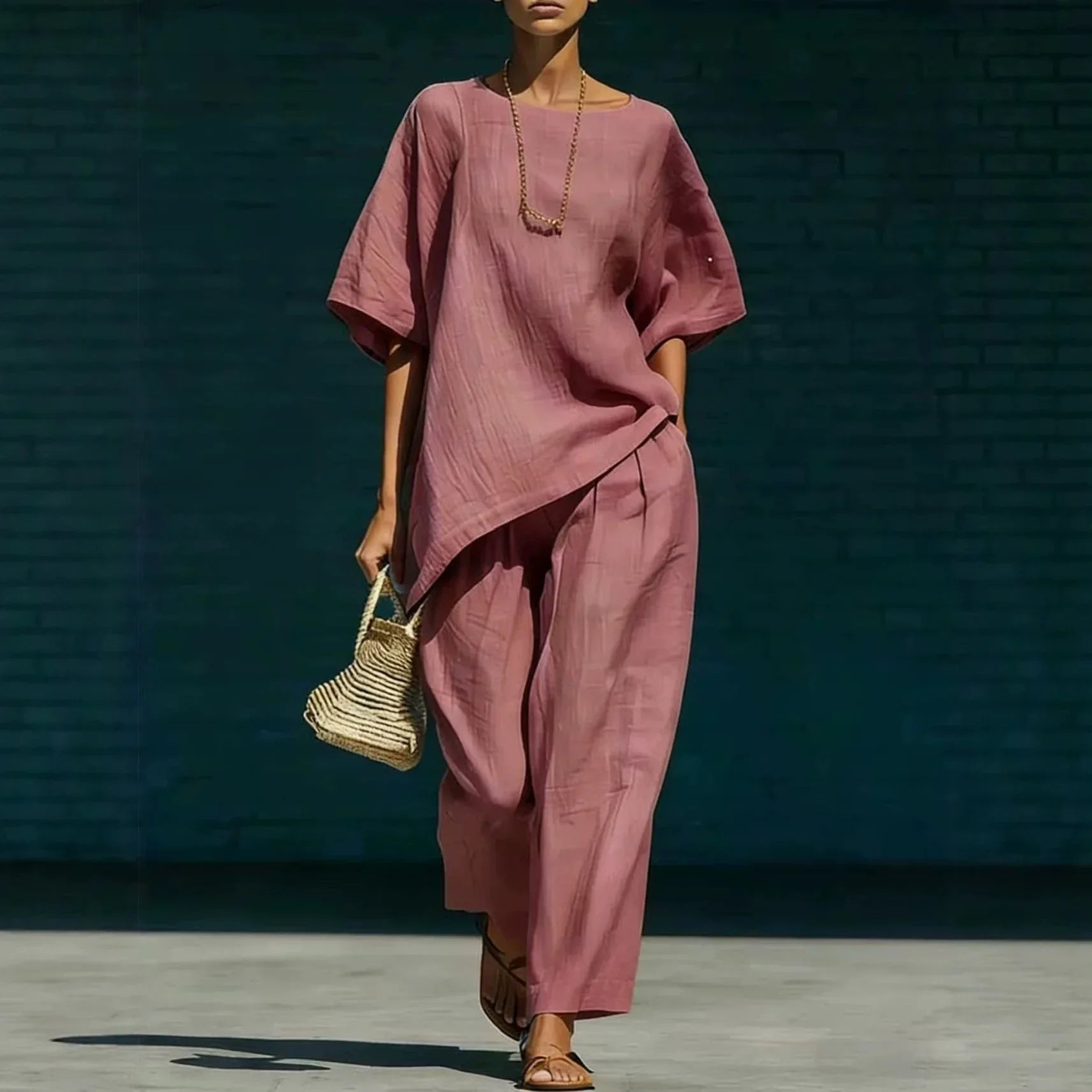 Kalynra Linen Pants Set