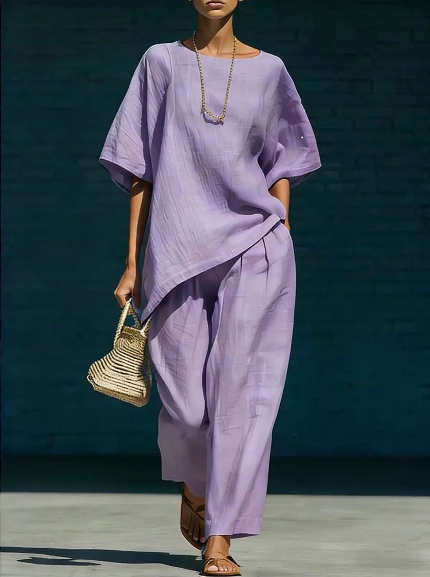 Kalynra Linen Pants Set