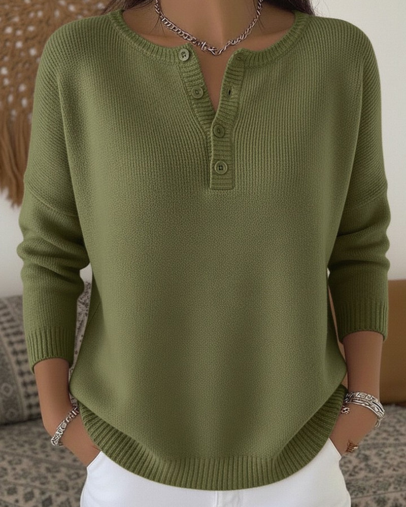 Helena Button Up Knit Jumper