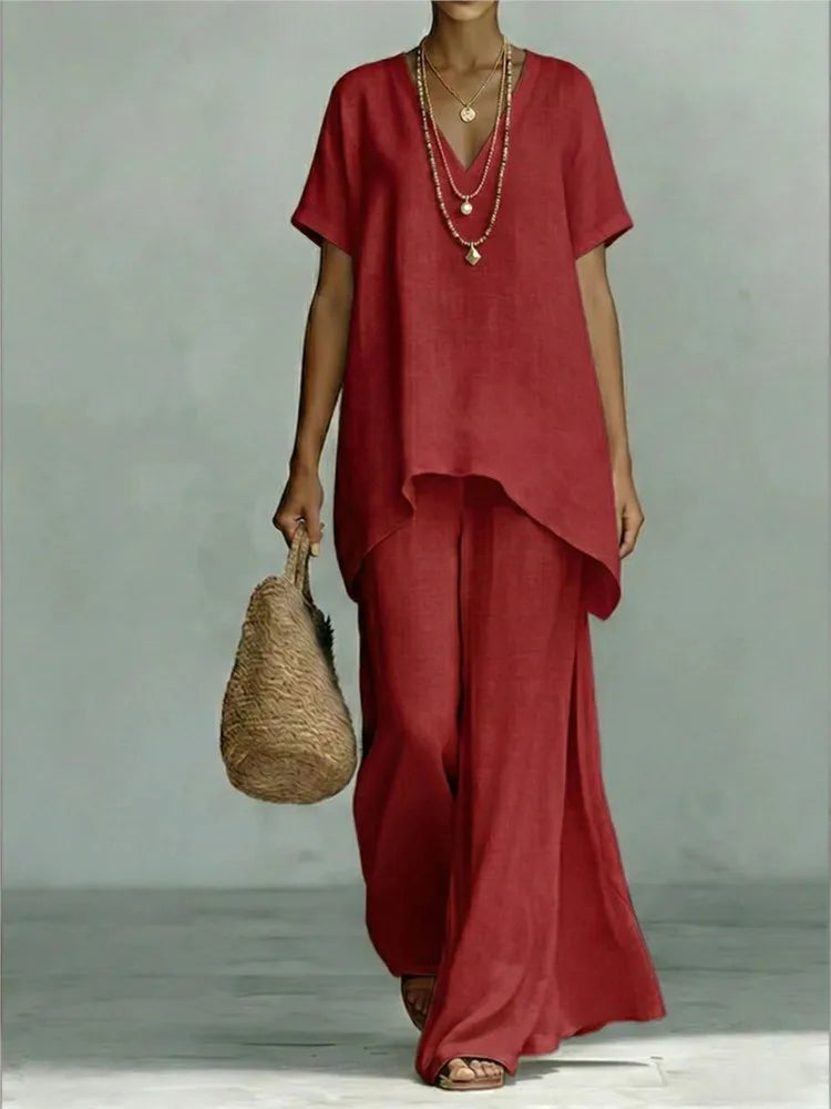 Valerie Linen Pants Set