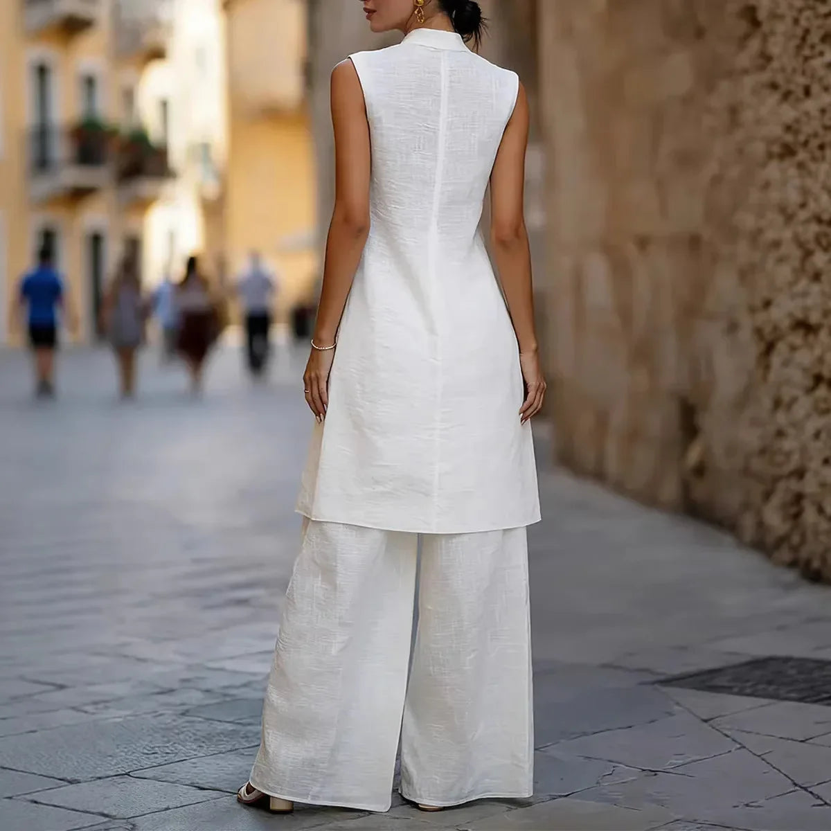 Aveline Sophisticated Wide Leg Pants Set