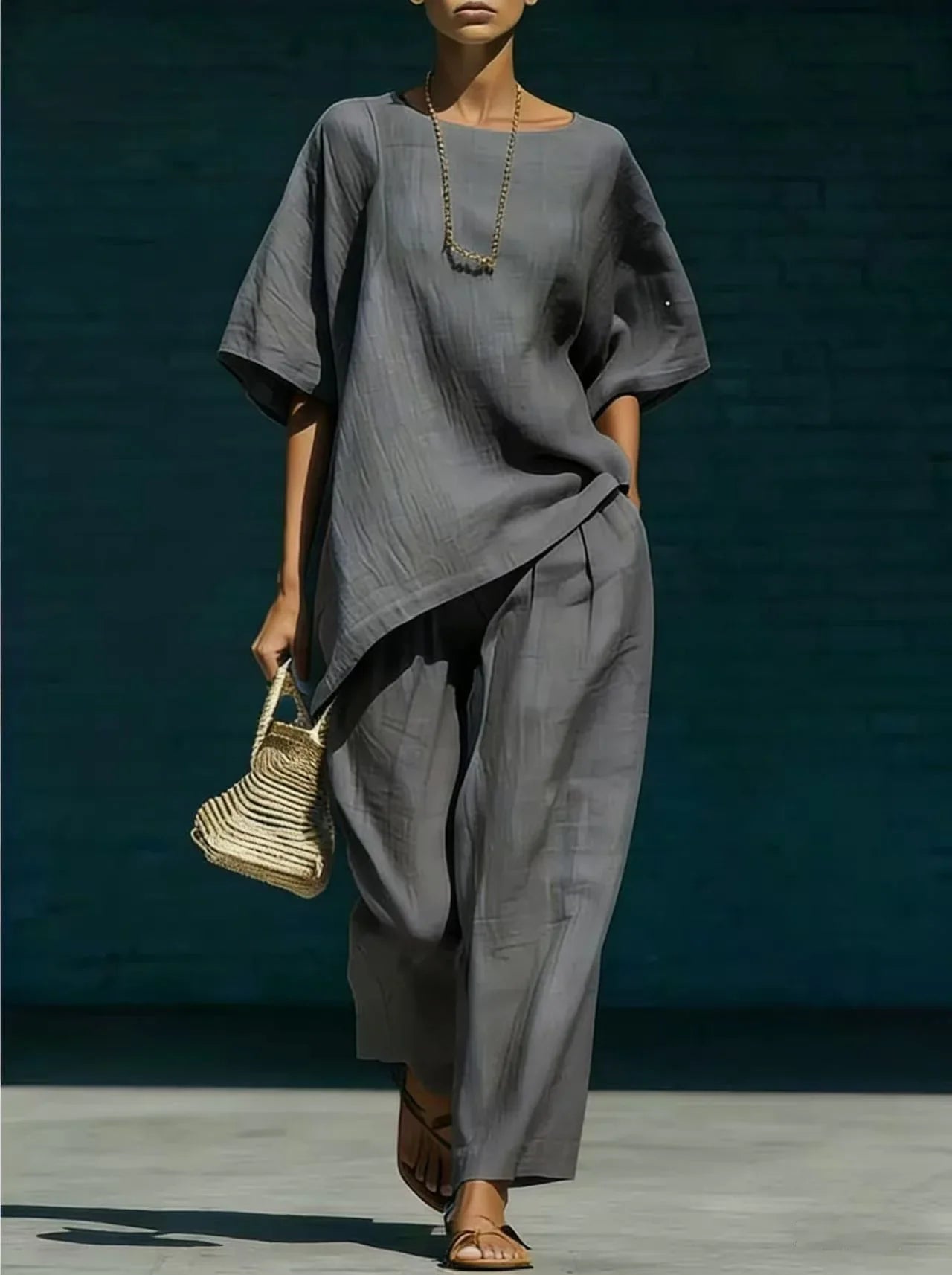 Kalynra Linen Pants Set