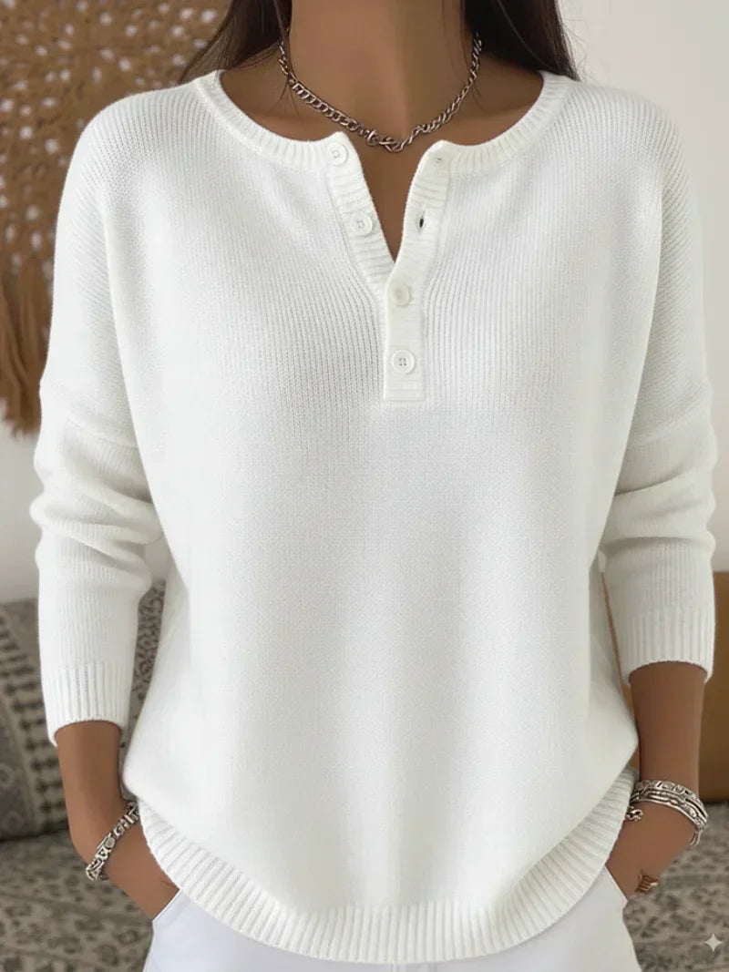 Helena Button Up Knit Jumper