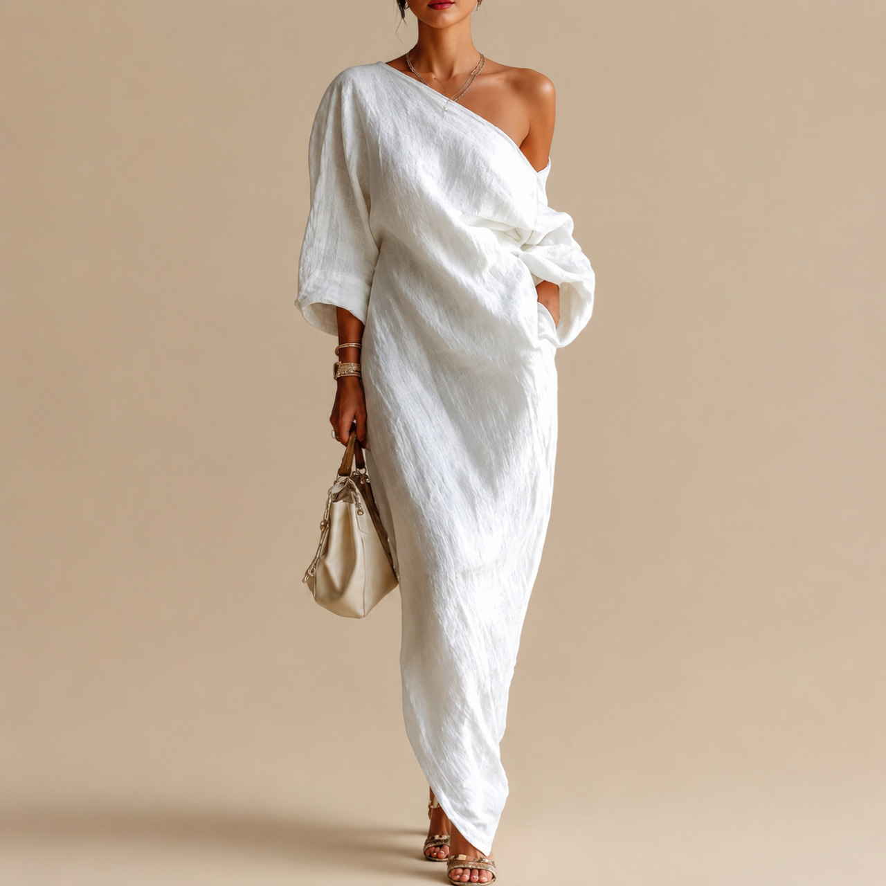 Amara One-Shoulder Maxi Dress