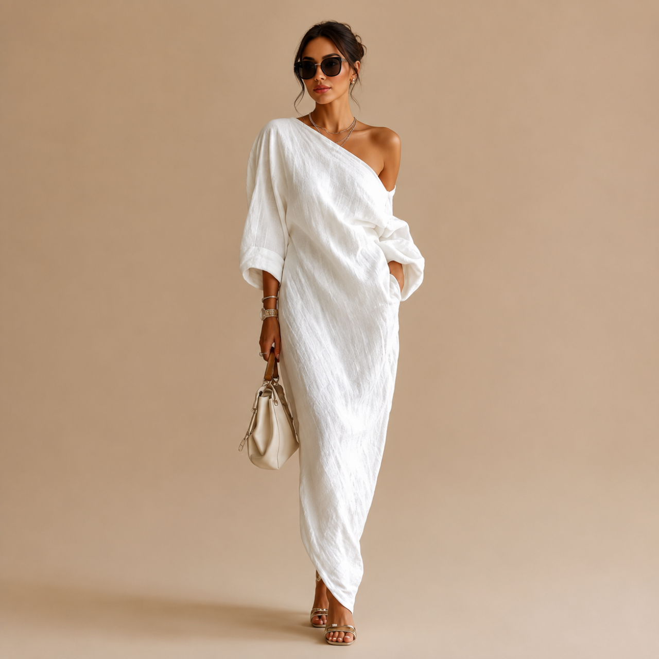Amara One-Shoulder Maxi Dress