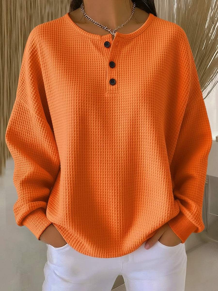 Mirabel Cosy Waffle Sweatshirt