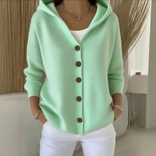Darienne Hooded Knit Cardigan