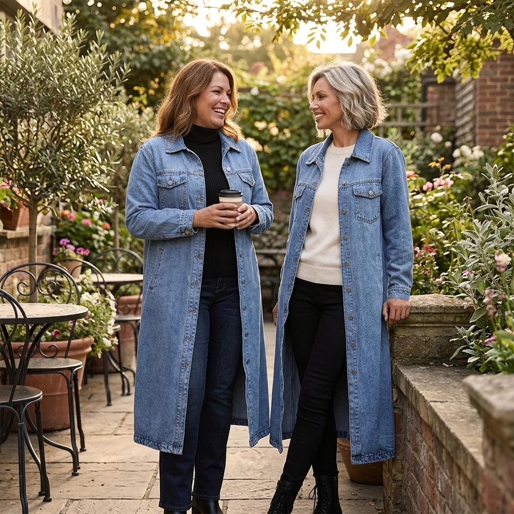 Denara Denim Maxi Coat