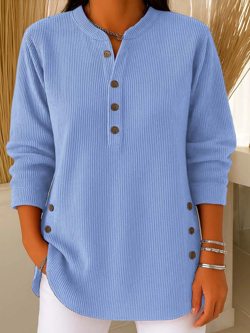 Neva Button Henley Tunic