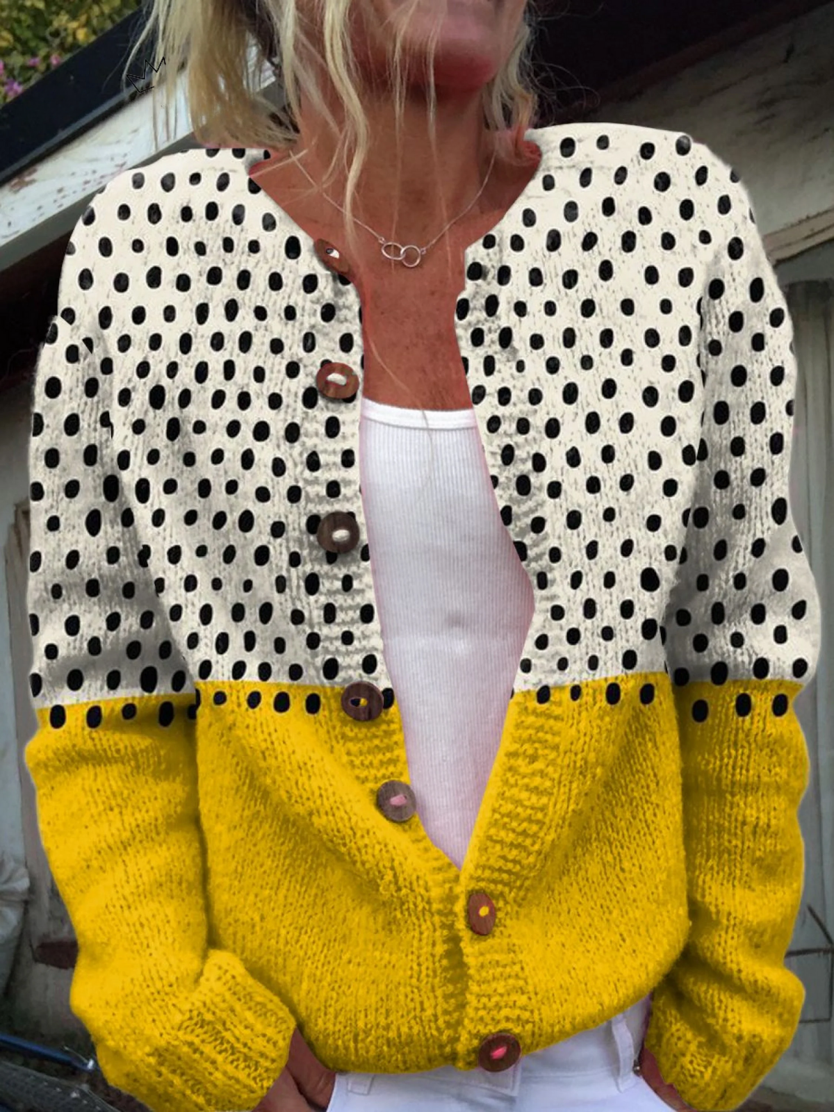 Junella Vintage Knit Cardigan