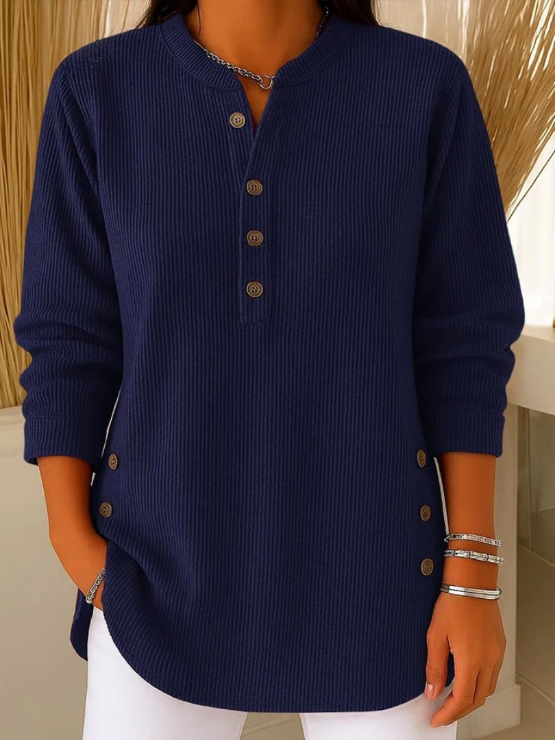 Neva Button Henley Tunic