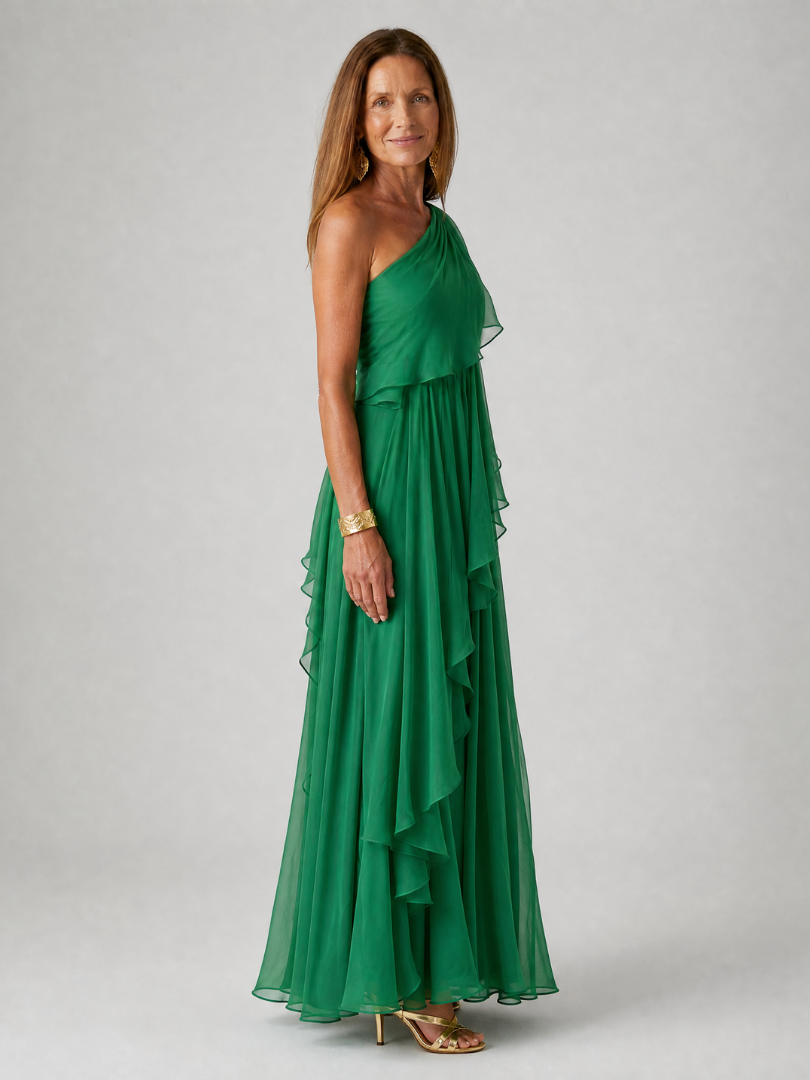Zeline Asymmetrical Maxi Dress