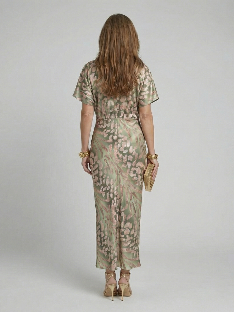 Coralie Abstract Midi Dress