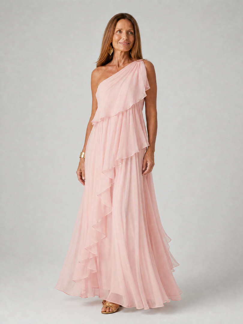 Zeline Asymmetrical Maxi Dress