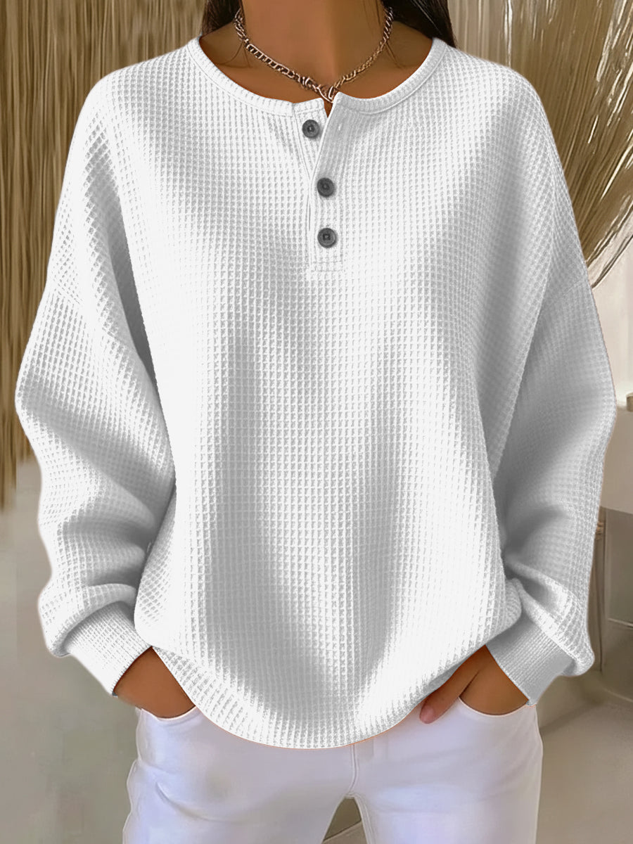 Mirabel Cosy Waffle Sweatshirt