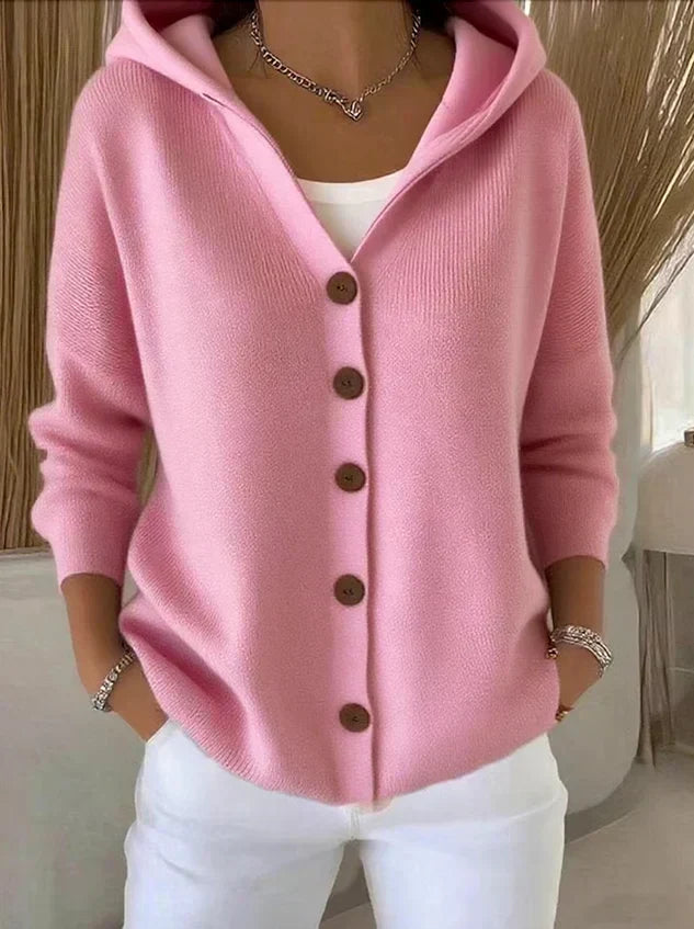 Darienne Hooded Knit Cardigan