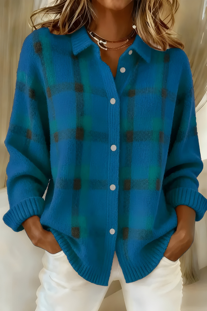 Camille Plaid Cardigan