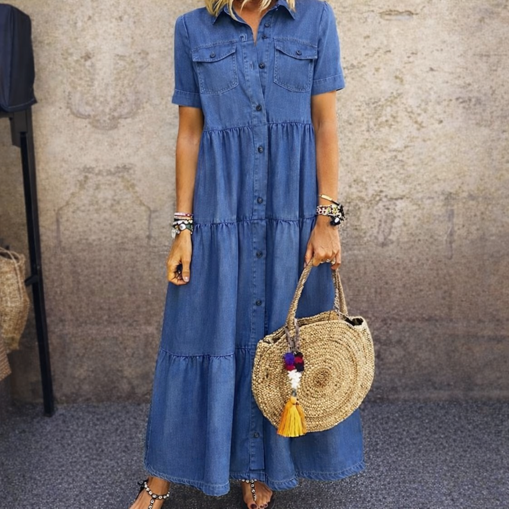 Elizabeth Button Down Maxi Dress