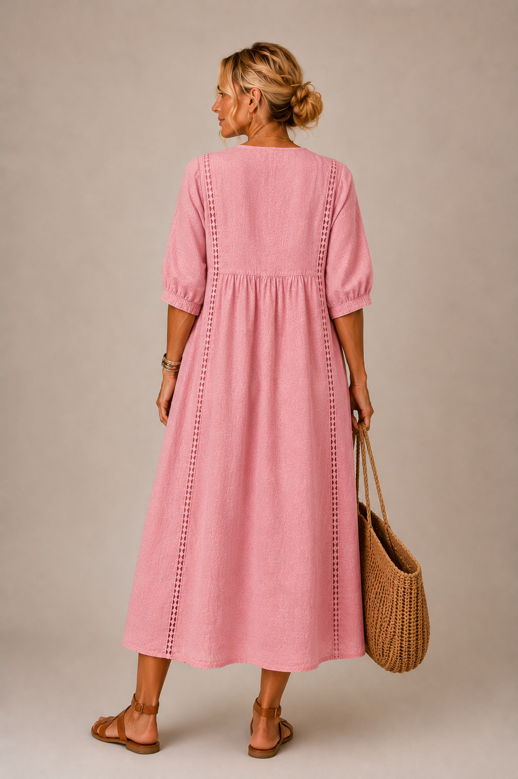 Summer Midi Dress with Pockets