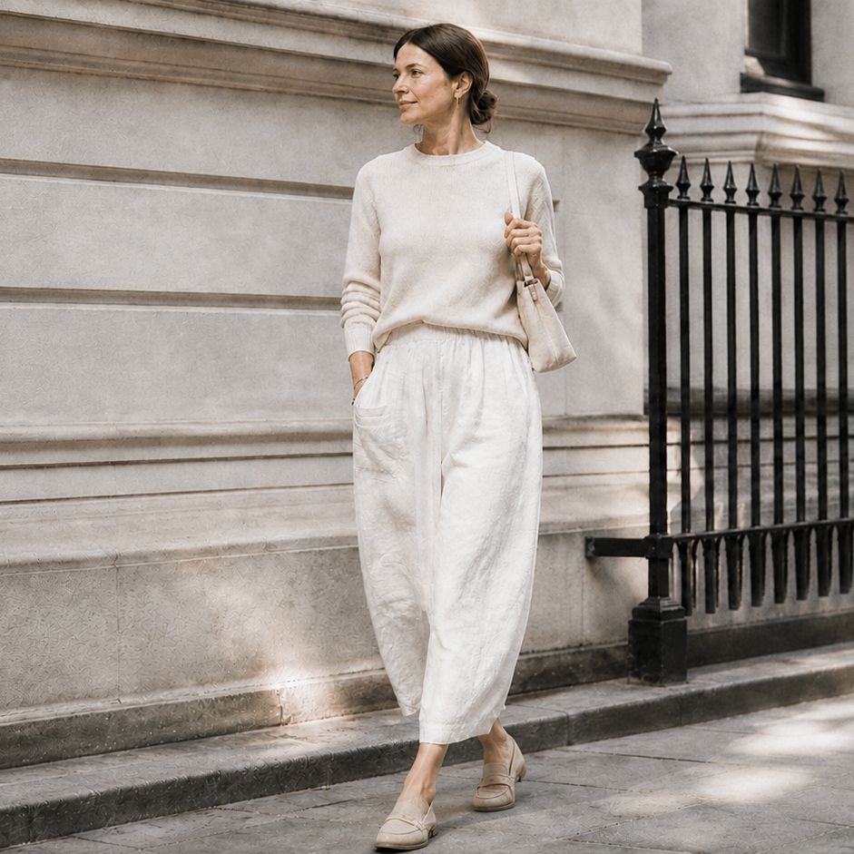 Loose-fit Linen Pants