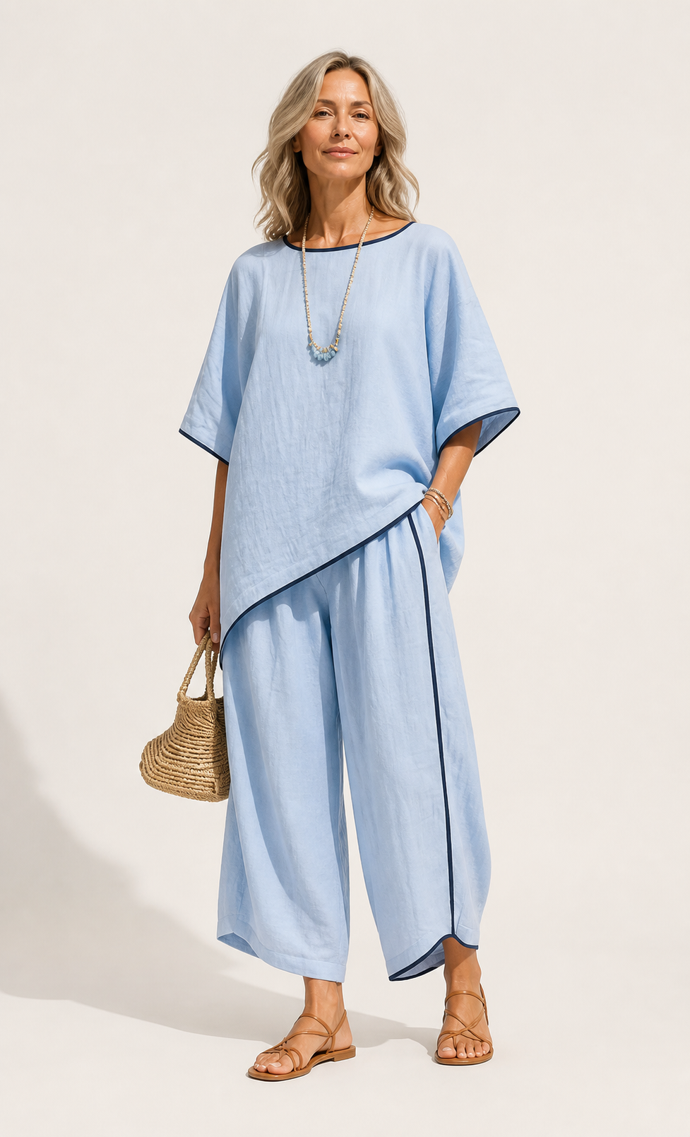 Loose-Fit Pants Set