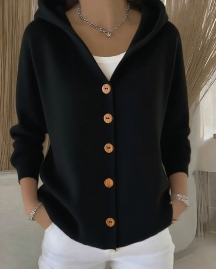 Darienne Hooded Knit Cardigan