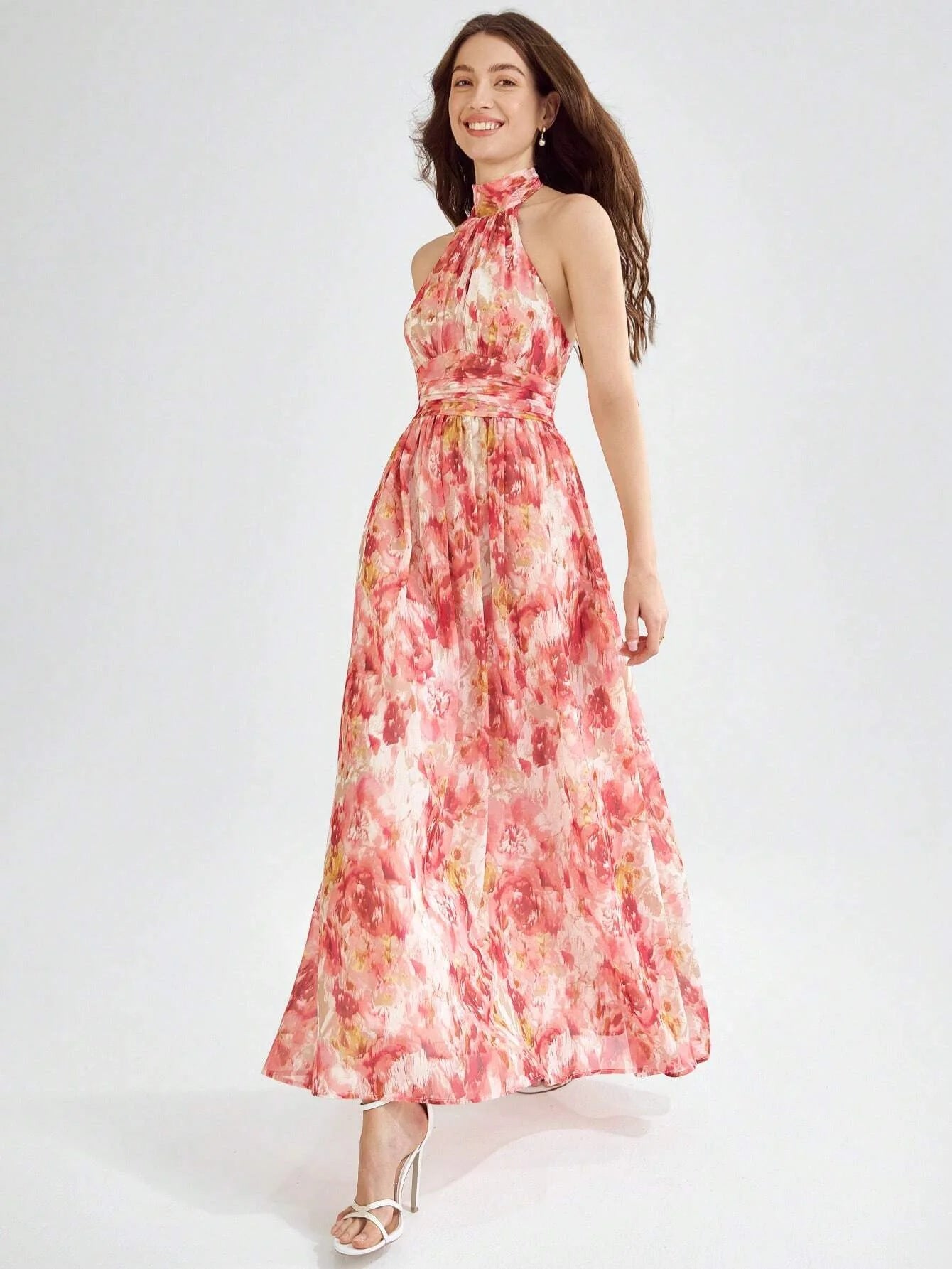 Halter Neck Maxi Dress
