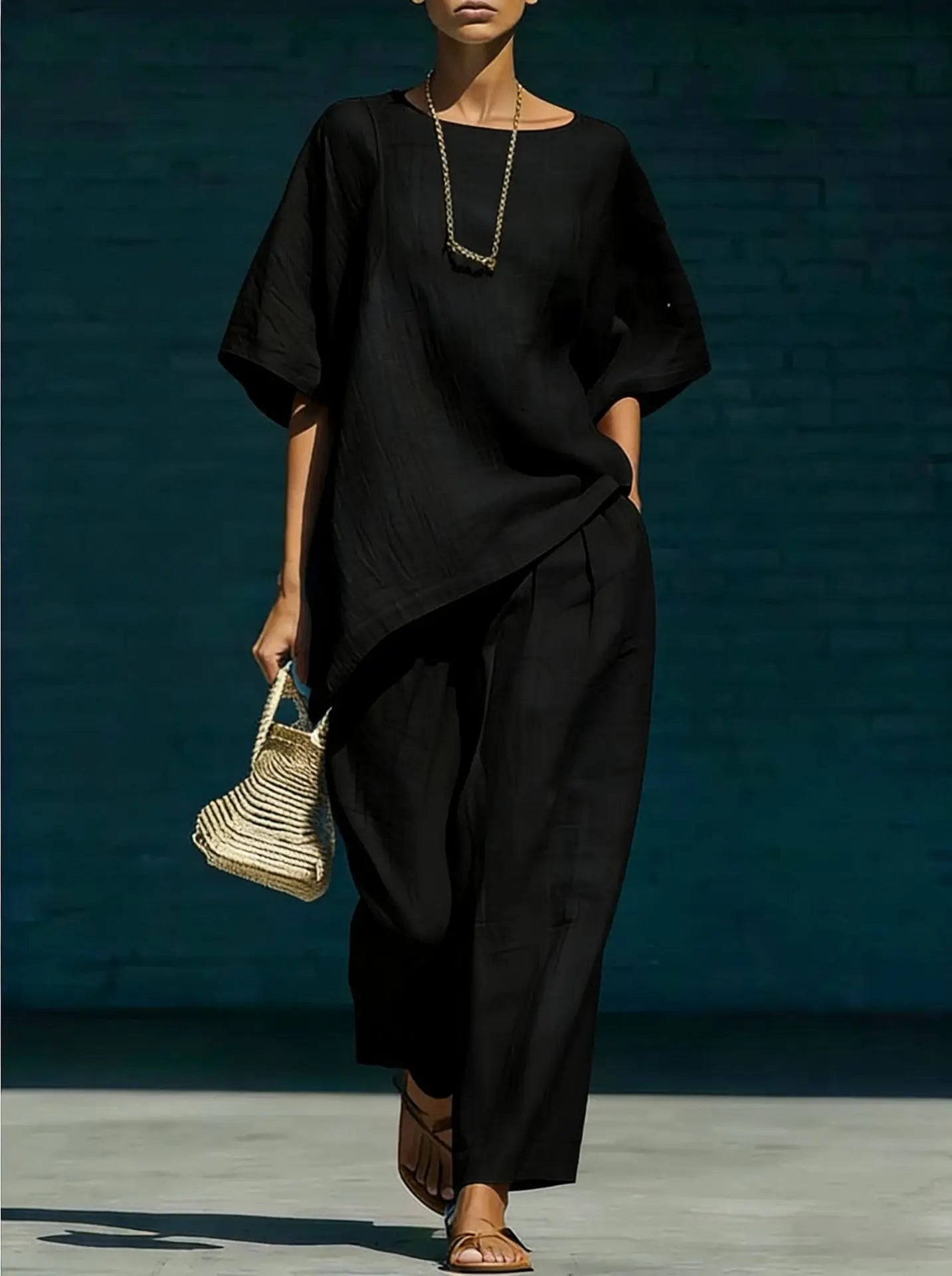 Kalynra Linen Pants Set