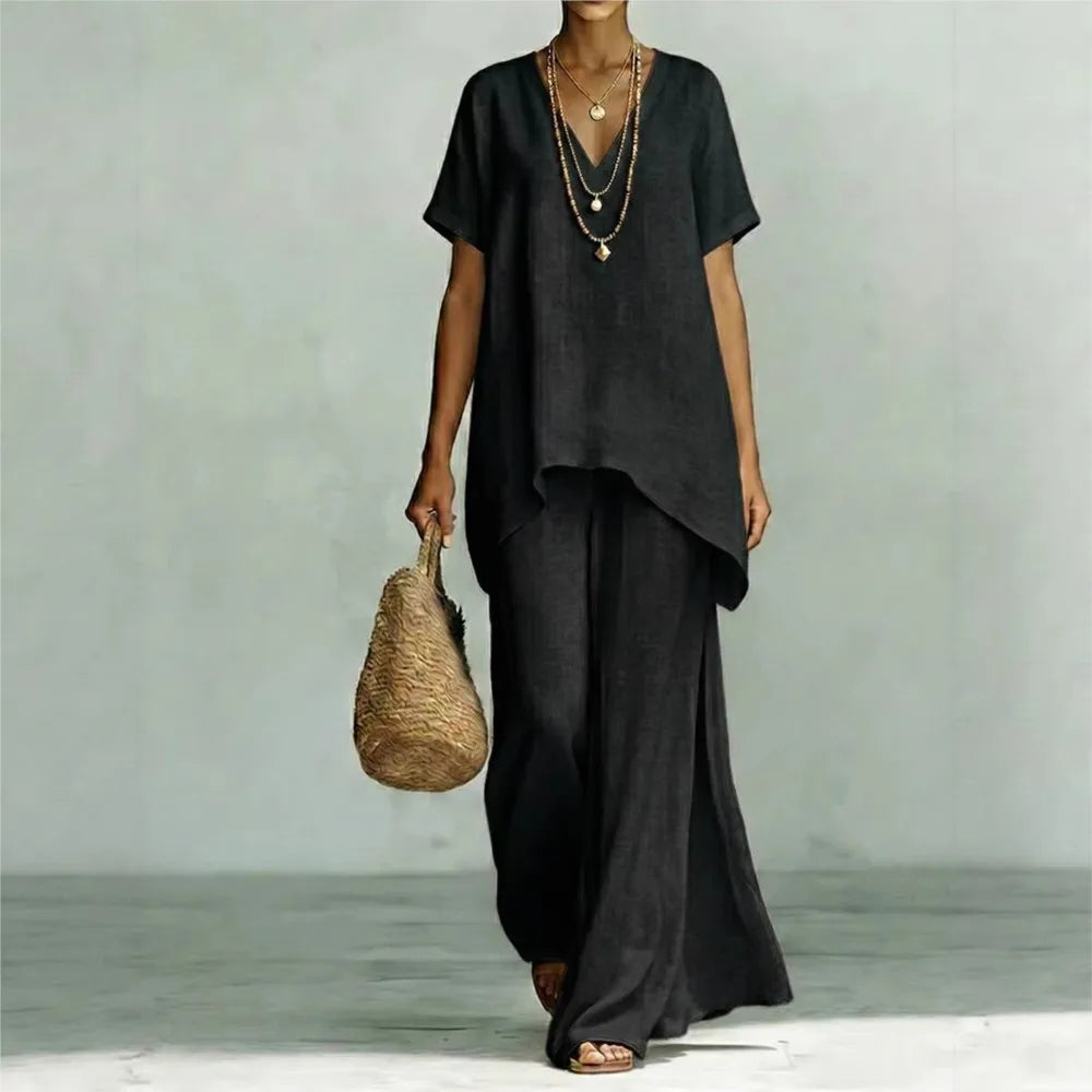 Valerie Linen Pants Set