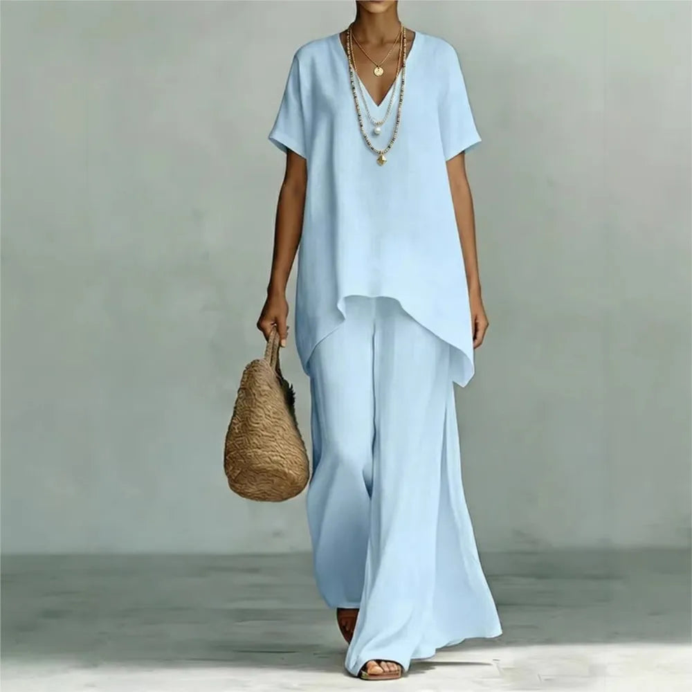 Valerie Linen Pants Set
