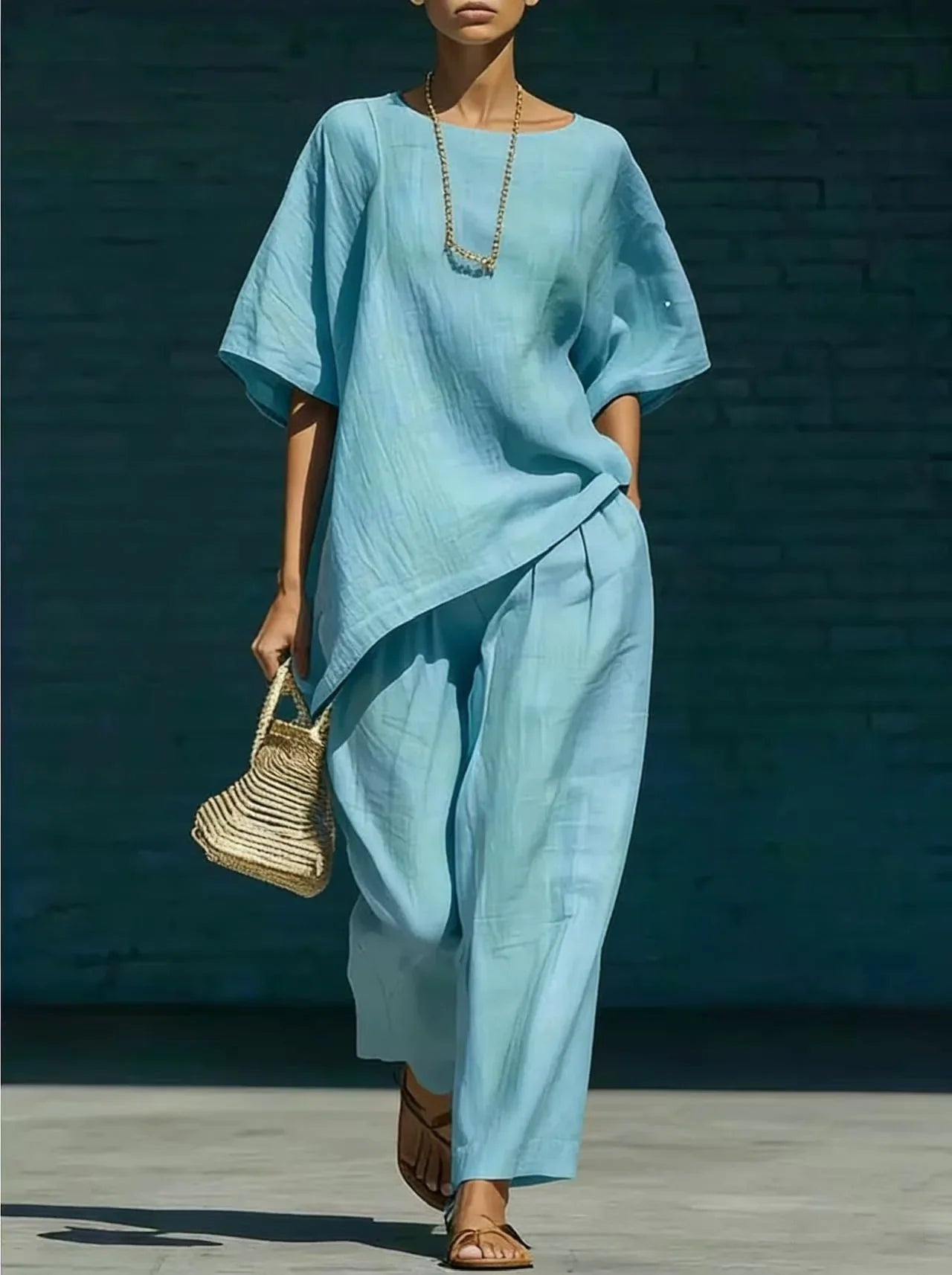 Kalynra Linen Pants Set