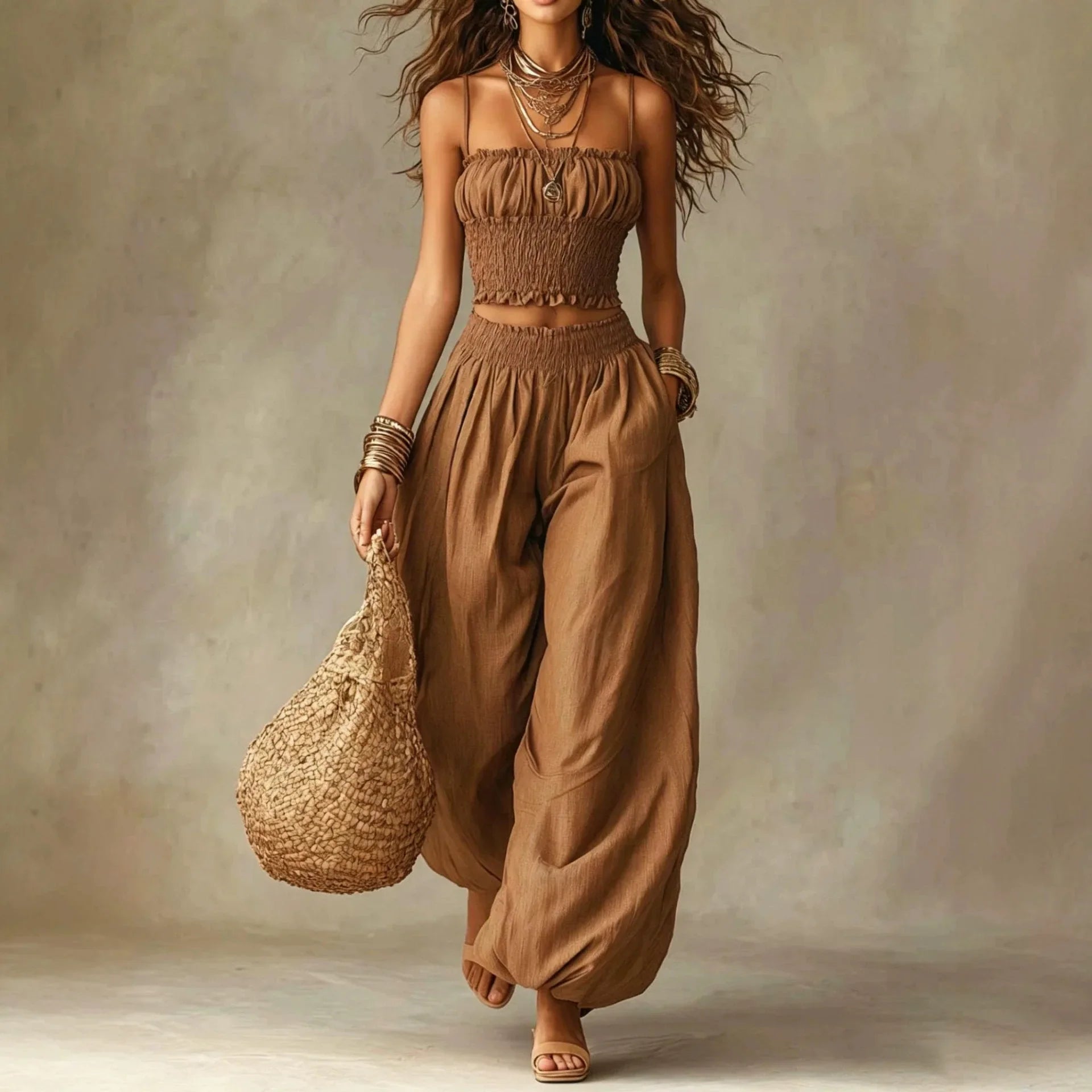 Harlow Wide-Leg Pants Set