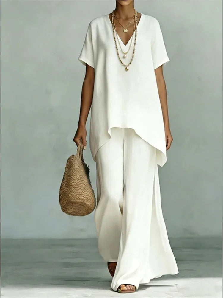 Valerie Linen Pants Set