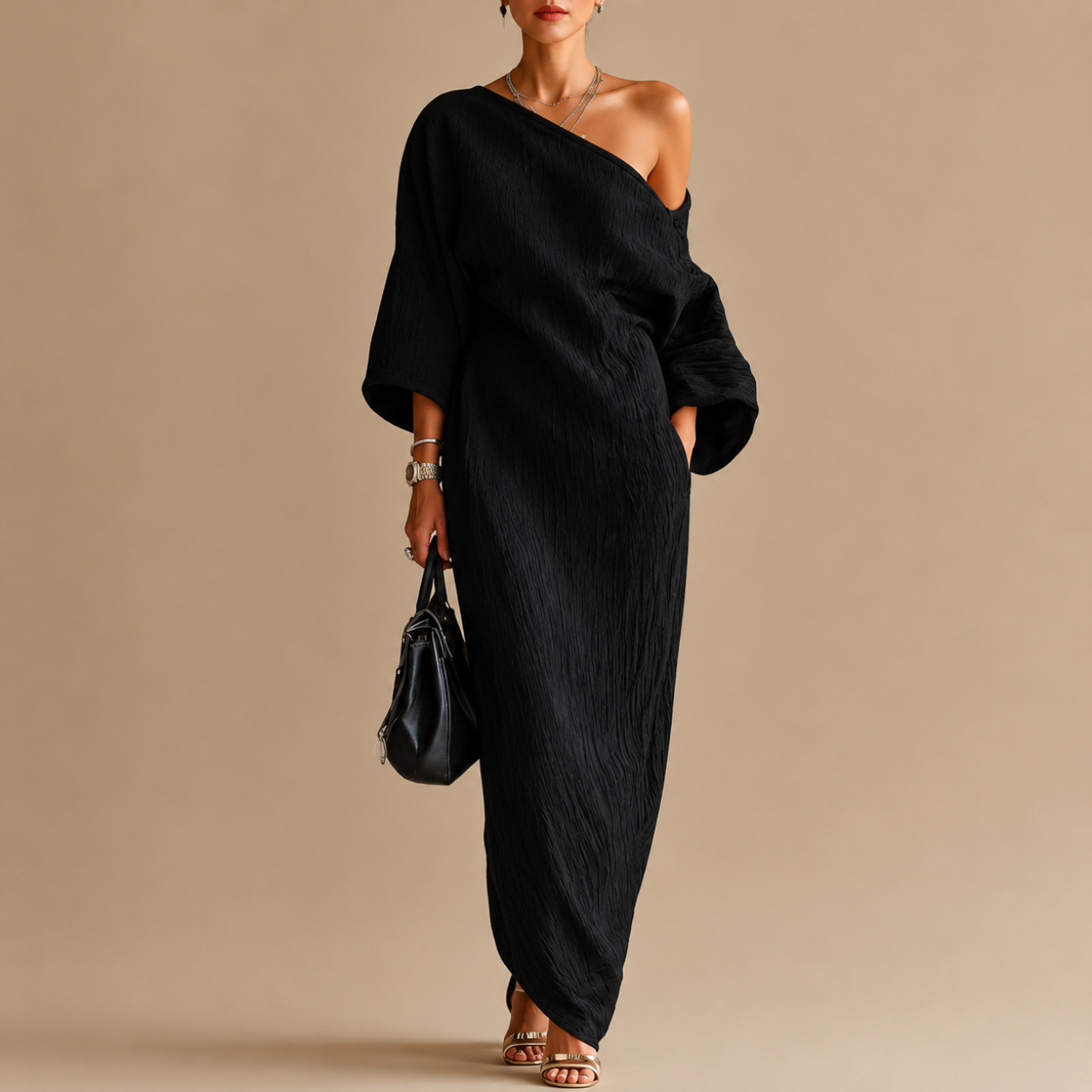 Amara One-Shoulder Maxi Dress
