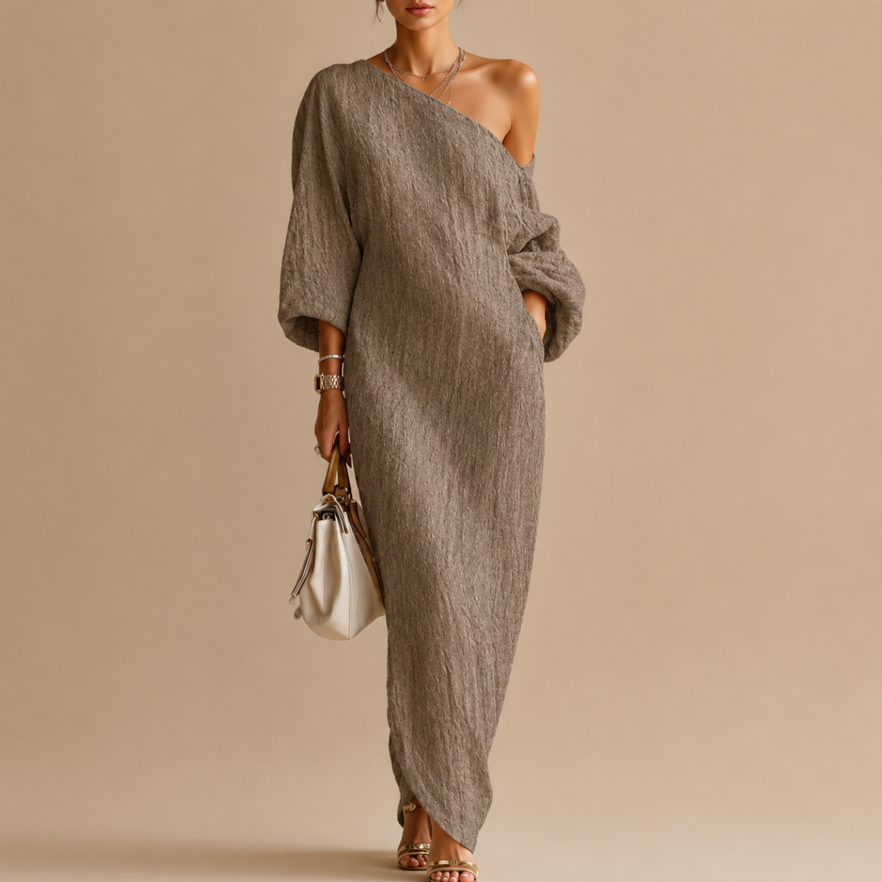 Amara One-Shoulder Maxi Dress