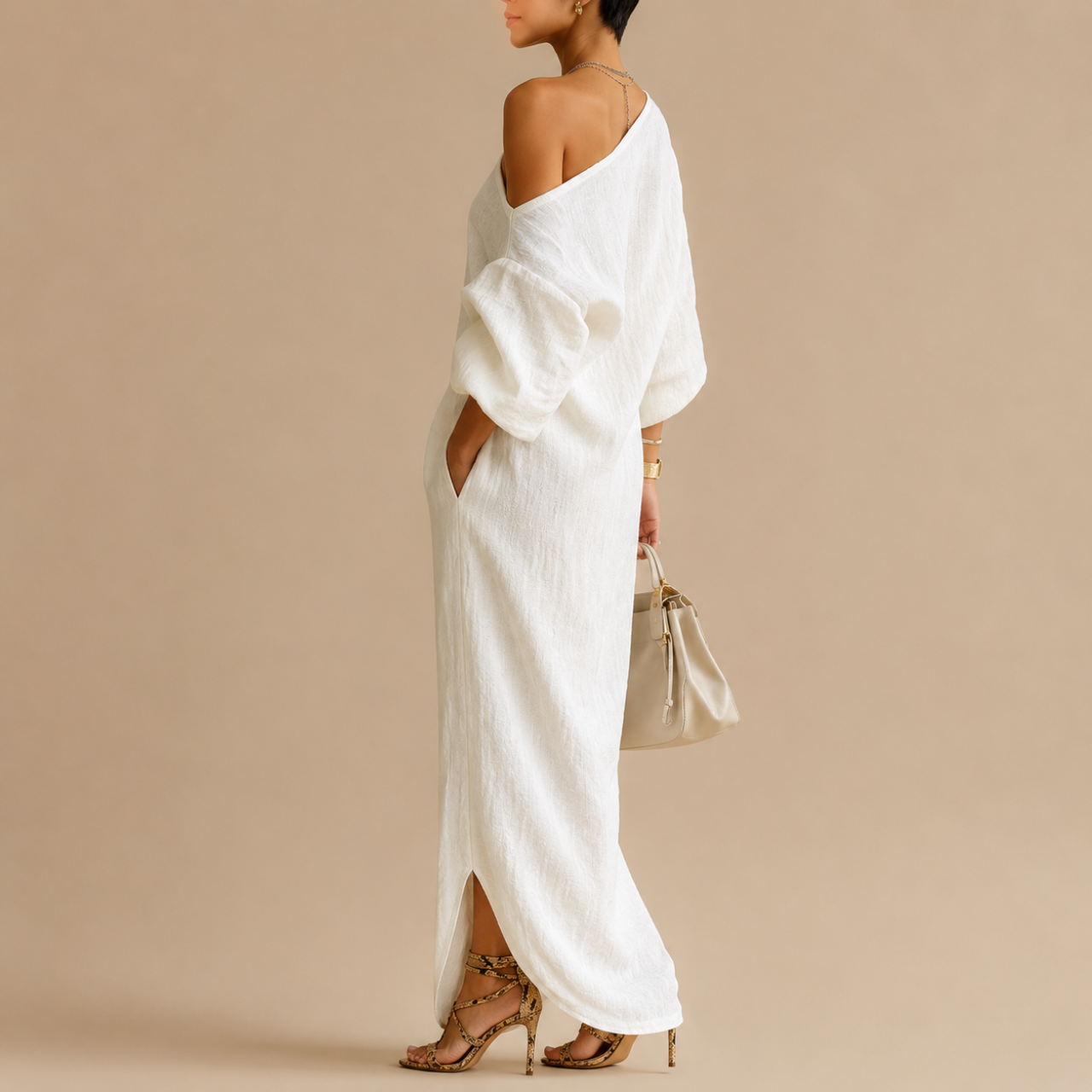 Amara One-Shoulder Maxi Dress