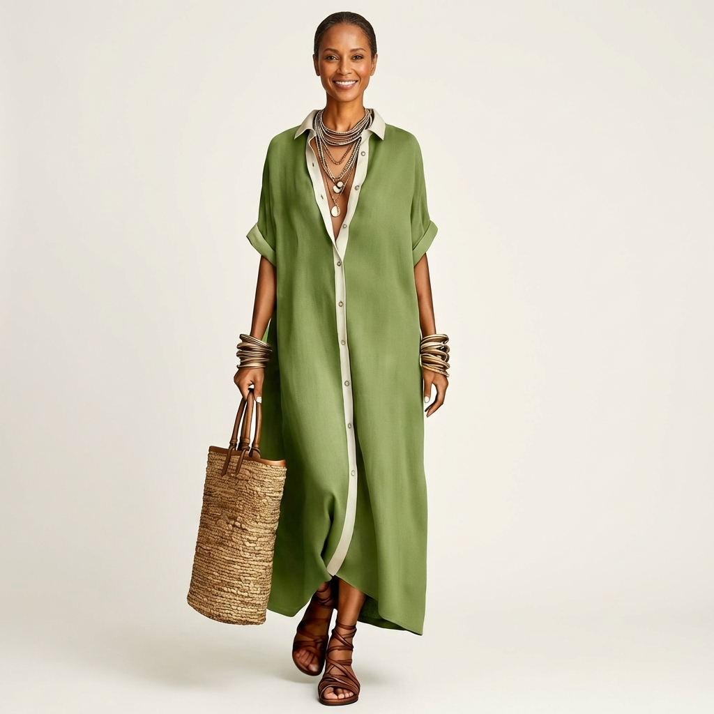Kamira Maxi Shirt Dress